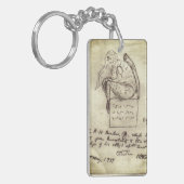 Ctulhu sketch by Lovecraft キーホルダー (正面左)