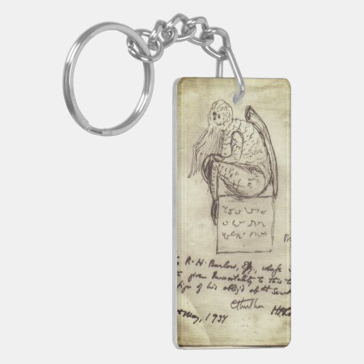 Ctulhu sketch by Lovecraft キーホルダー (正面左)