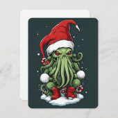 Ctulhu's Yuletideの治世:恐ろしいクリスマス シーズンカード (正面/裏面)