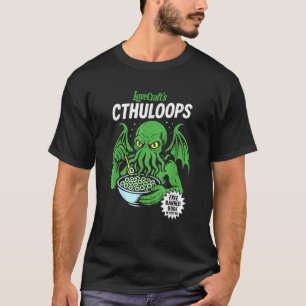 CtuloopsシリアルパロディおもしろいコズミックホラーCthulh Tシャツ
