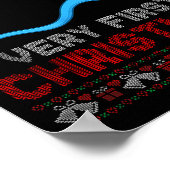 Cture Of My Very First Christmas Joke Funny Xmas  ポスター (角)