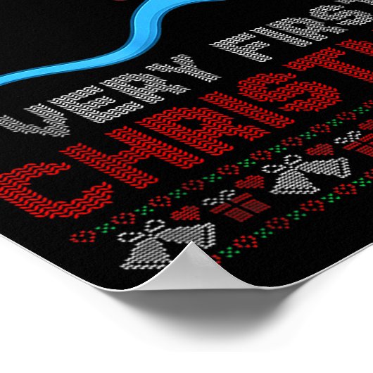 Cture Of My Very First Christmas Joke Funny Xmas  ポスター (角)