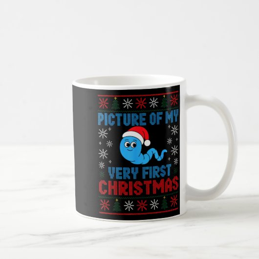 Cture Of My Very First Christmas Joke Funny Xmas H コーヒーマグカップ (右)
