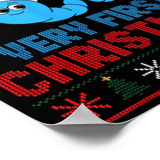 Cture Of My Very First Christmas Joke Funny Xmas H ポスター (角)