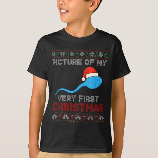 Cture Of My Very First Christmas Joke Funny Xmas  Tシャツ (正面)