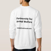 CUの足のベジタリアンのスエットシャツ スウェットシャツ (裏面)