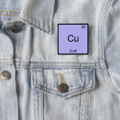 Cu – カルト化学素おもしろい子シンボルTシャツ 缶バッジ (インサイチュ)
