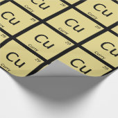 Cu – カレースパイス化学周期表記号 ラッピングペーパー (角)