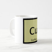 Cu - カーリングスポーツ化学周期表 コーヒーマグカップ (正面左)
