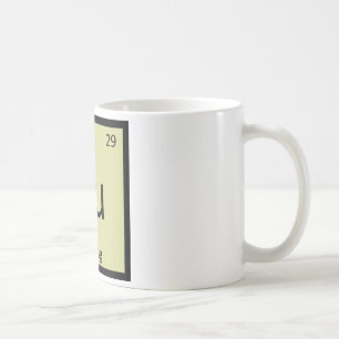 Cu - カーリングスポーツ化学周期表 コーヒーマグカップ