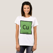 Cu – キュウリ植物化学周期表 tシャツ (正面フル)