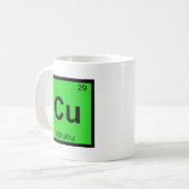 Cu -クトゥルフ化学元素記号 コーヒーマグカップ (正面左)