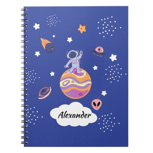 Cuaderno A4エスピラルinfantil modelo Galaxia ノートブック (正面)