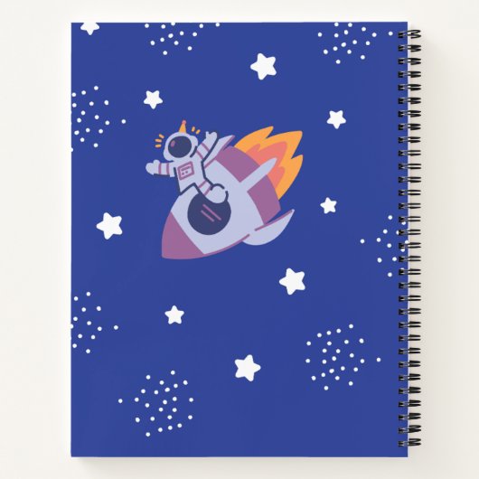 Cuaderno A4 infantil de la Galaxia  ノートブック (裏面)