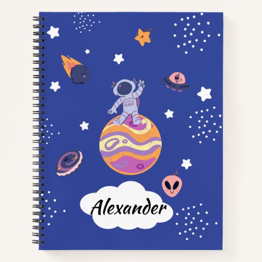 Cuaderno A4 infantil de la Galaxia  ノートブック (正面)