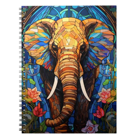 Cuaderno Animales En Arte Vitral ノートブック (正面)