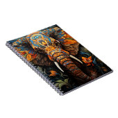 Cuaderno Animales En Arte Vitral Elefante ノートブック (右側)