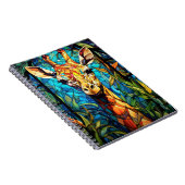 Cuaderno Animales En Arte Vitral Jirafa ノートブック (右側)