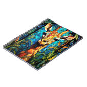 Cuaderno Animales En Arte Vitral Jirafa ノートブック (左側)