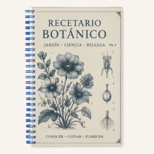 cuaderno botanico ノートブック (正面)