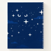 Cuaderno Cat White in the Night ノートブック (裏面)