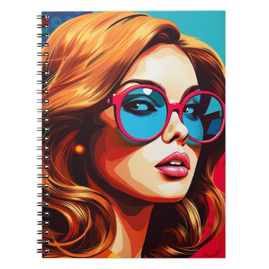 Cuaderno Comic Pop Art Girl ノートブック (正面)