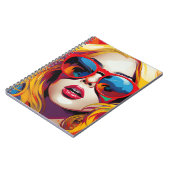 Cuaderno Comic Pop Art Girl ノートブック (左側)