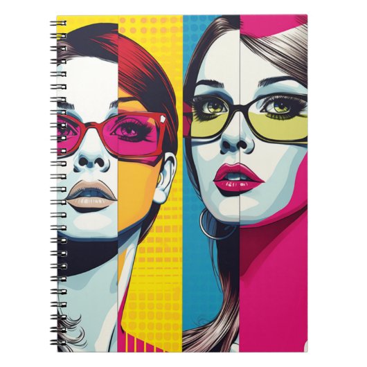 Cuaderno Comic Pop Art Girl ノートブック (正面)