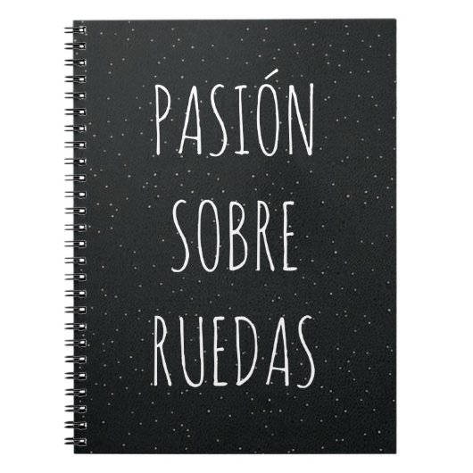 Cuaderno con frase del mundo del motor  ノートブック (正面)
