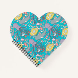 Cuaderno corazón colección Under the Sea ノートブック