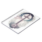 Cuaderno cross tattoo flower 30 ノートブック (左側)