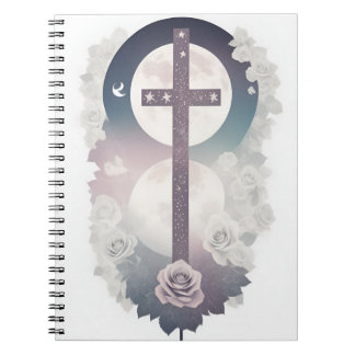 Cuaderno cross tattoo flower 30 ノートブック