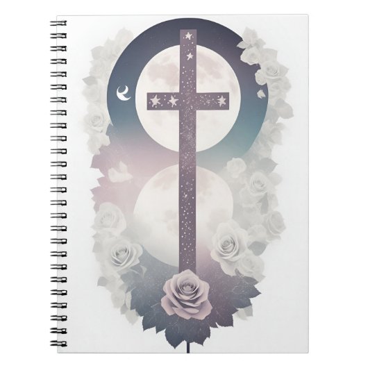 Cuaderno cross tattoo flower 30 ノートブック (正面)