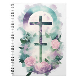Cuaderno cross tattoo flower 32 ノートブック