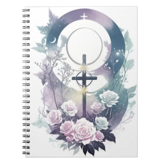 Cuaderno cross tattoo flower 34 ノートブック