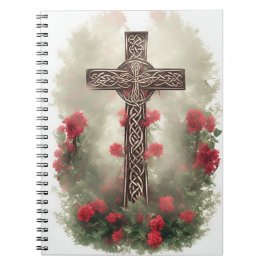Cuaderno cross tattoo flower 36 ノートブック