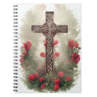 Cuaderno cross tattoo flower 36 ノートブック