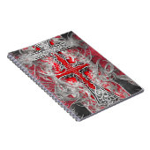 Cuaderno cross tattoo flower 37 ノートブック (右側)