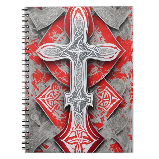 Cuaderno cross tattoo flower 38 ノートブック (正面)
