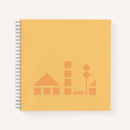 Cuaderno cuadrado ciudad ノートブック