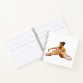 Cuaderno cuadrado con dibujos de bailarinas ノートブック (内部)