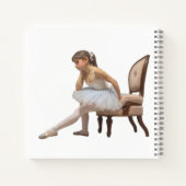 Cuaderno cuadrado con dibujos de bailarinas ノートブック (裏面)