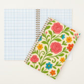 Cuaderno Cuadriculado Coquette Floral Grid ノートブック (内側)