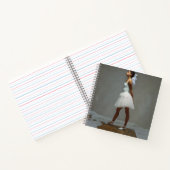 Cuaderno cuandrado con dibujos de bailarinas ノートブック (内部)