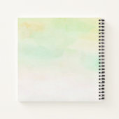Cuaderno de espiral acuarela tonos suaves ノートブック (裏面)