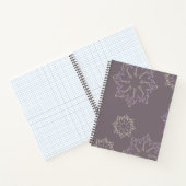 Cuaderno de espiral con diseño de plantas. ノートブック (内部)