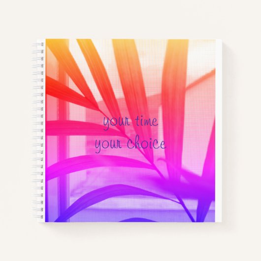 Cuaderno de espiral de 21,6 cm x 21,6 cm personali ノートブック (正面)