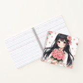 Cuaderno de espiral estilo anime personalizado ノートブック (内部)
