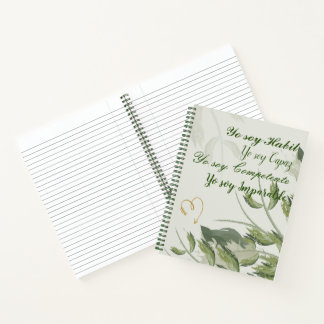 Cuaderno de espiral tapa dura motivacional ノートブック