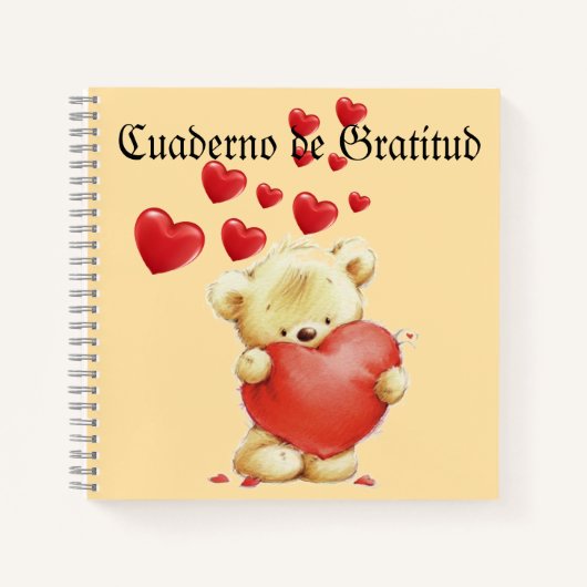 Cuaderno de gratitud ノートブック (正面)